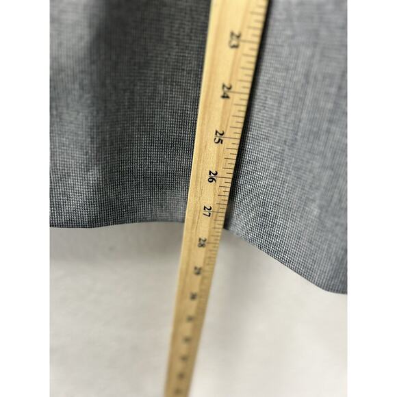 Vintage College‎ Town Gray Plaid Midi Skirt Jacket Academia Belt loops 5/6 & 7/8 - Picture 10 of 15